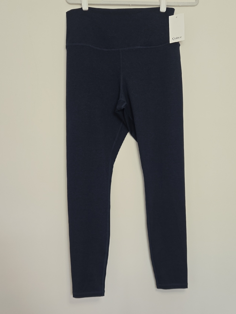 Quince NWT High Waist Leggings - Solid Navy Normcore Athleasure Size Large
